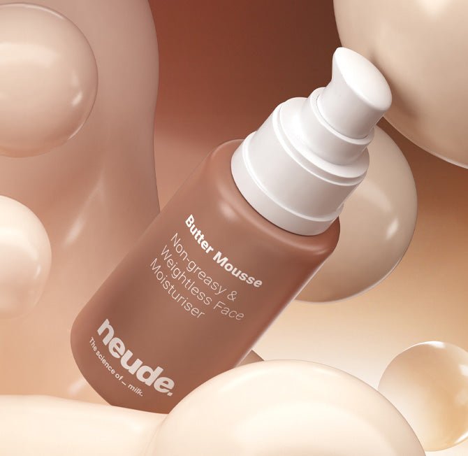 Butter Mousse Face Moisturizer for 24hr Antioxidant - rich Deep Hydration - Neude Skin