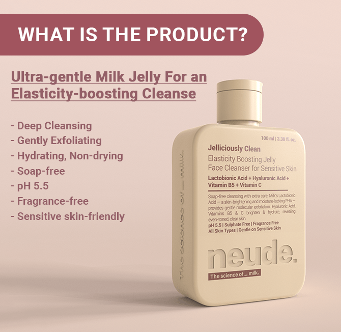 Jelliciously Clean pH 5.5 Gel Face Cleanser for Sensitive Skin - Neude Skin