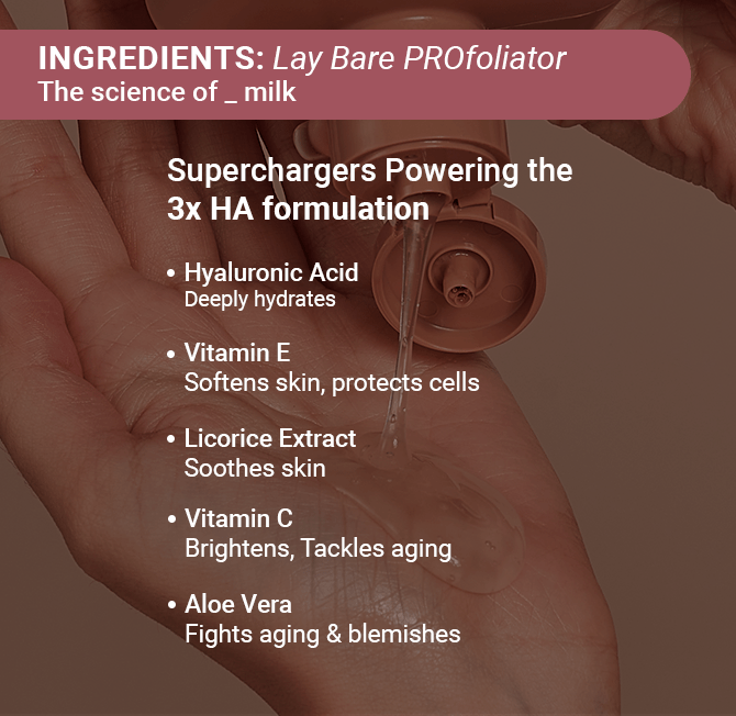 Lay Bare Profoliator - Hydrating Body Exfoliator with Lactobionic Acid - Neude Skin