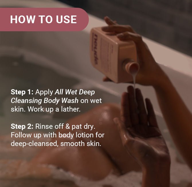 All Wet Daily Body Wash for Deep Cleansing & Detanning | Milk, Lactic Acid, Vitamin C (30% off) - Neude Skin