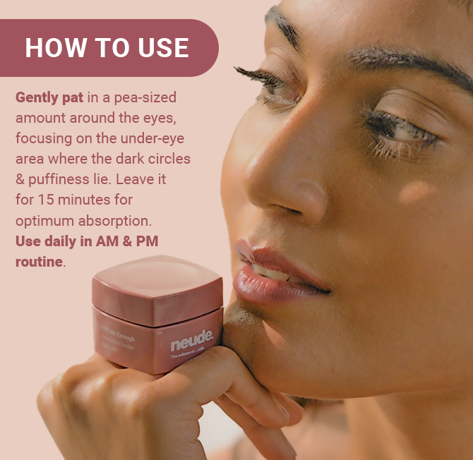 EYE Am Enough Under Eye Cream for Dark Circle Reduction | Complete Under Eye Care with Milk Actives + Micro Encapsulated Caffeine + Multi Peptides