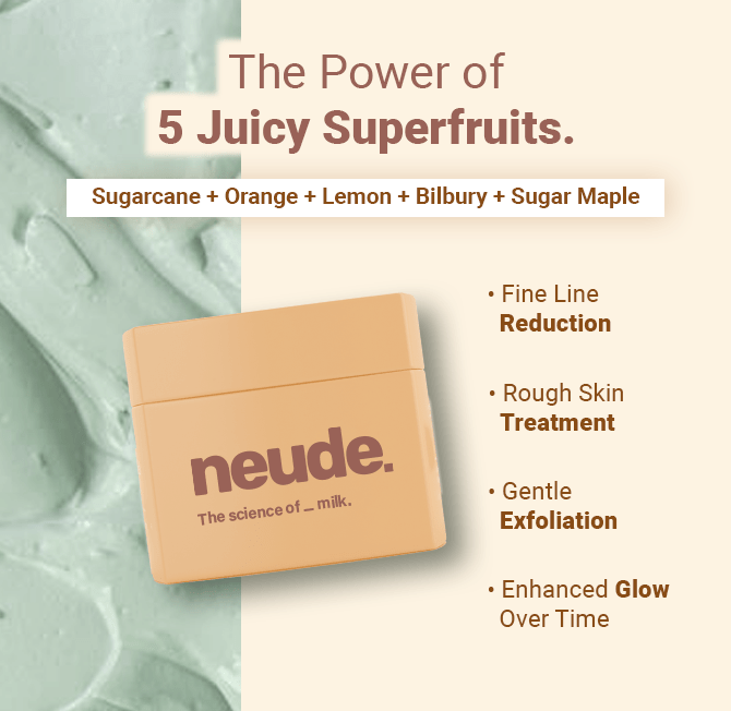 Un_mask Instant Detanning, Hydrating and Brightening Face Mask | Powered by Lactobacillus Ferment, Lactic Acid, Kojic Acid | Detans while Hydrating, Dry Skin Friendly - Neude Skin