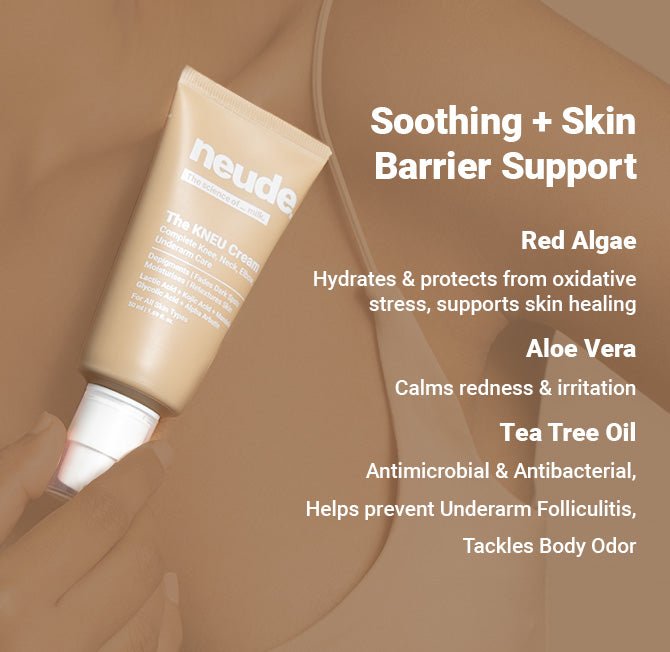 KNEU Targeted Anti - Pigmentation Cream for Knees, Neck Elbows & Underarms - Neude Skin