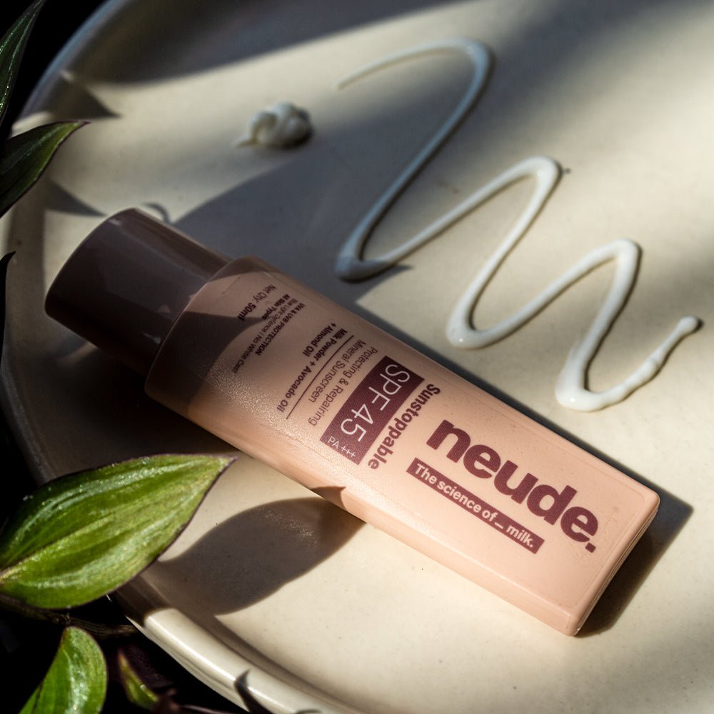 FREE SUNSTOPPABLE SPF45 PA+++ Sunscreen for Tan Prevention & UVA+UVB Protection - Neude Skin