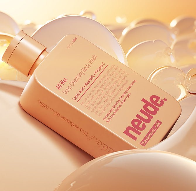 All Wet Daily Body Wash for Deep Cleansing & Detanning | Milk, Lactic Acid, Vitamin C