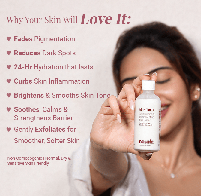 Milk Tonic: Depigmenting & Hydrating Toner with Camel Milk, Ceramides and Snail Mucin