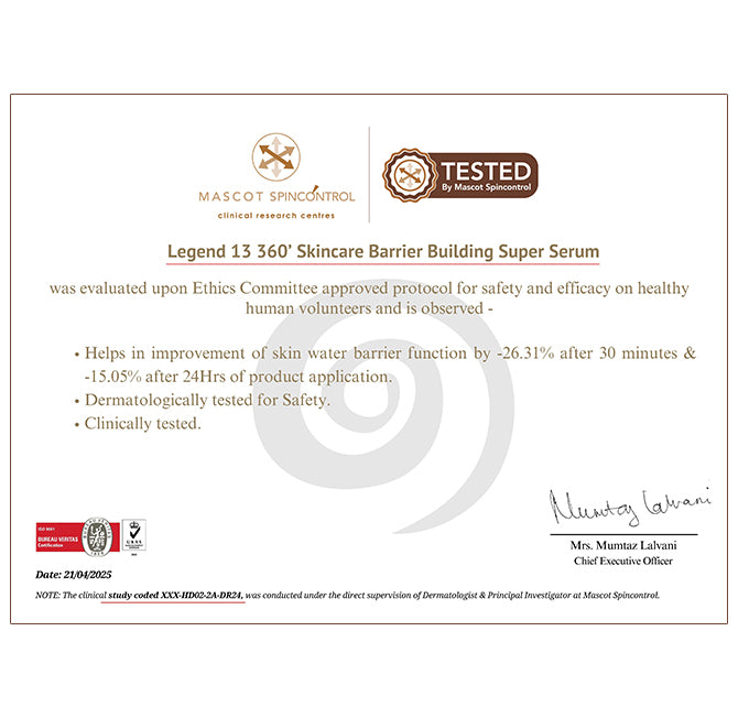 Legend 13 Multiactive Super Face Serum with Lactobacillus Ferment and 3x Ceramides