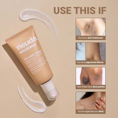 KNEU Targeted Anti-Pigmentation Cream for Knees, Neck Elbows & Underarms